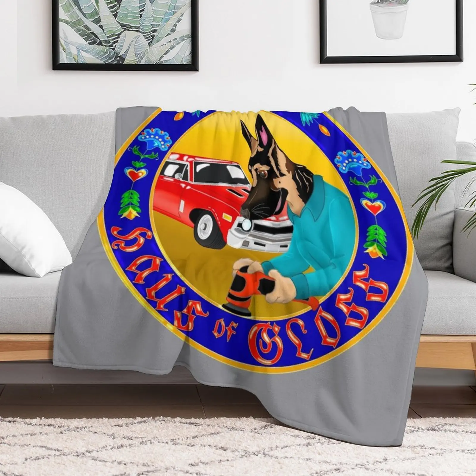 Gus’ Haus of Gloss Throw Blanket Custom Luxury Thicken Bed Fashionable Multi-Purpose Blankets