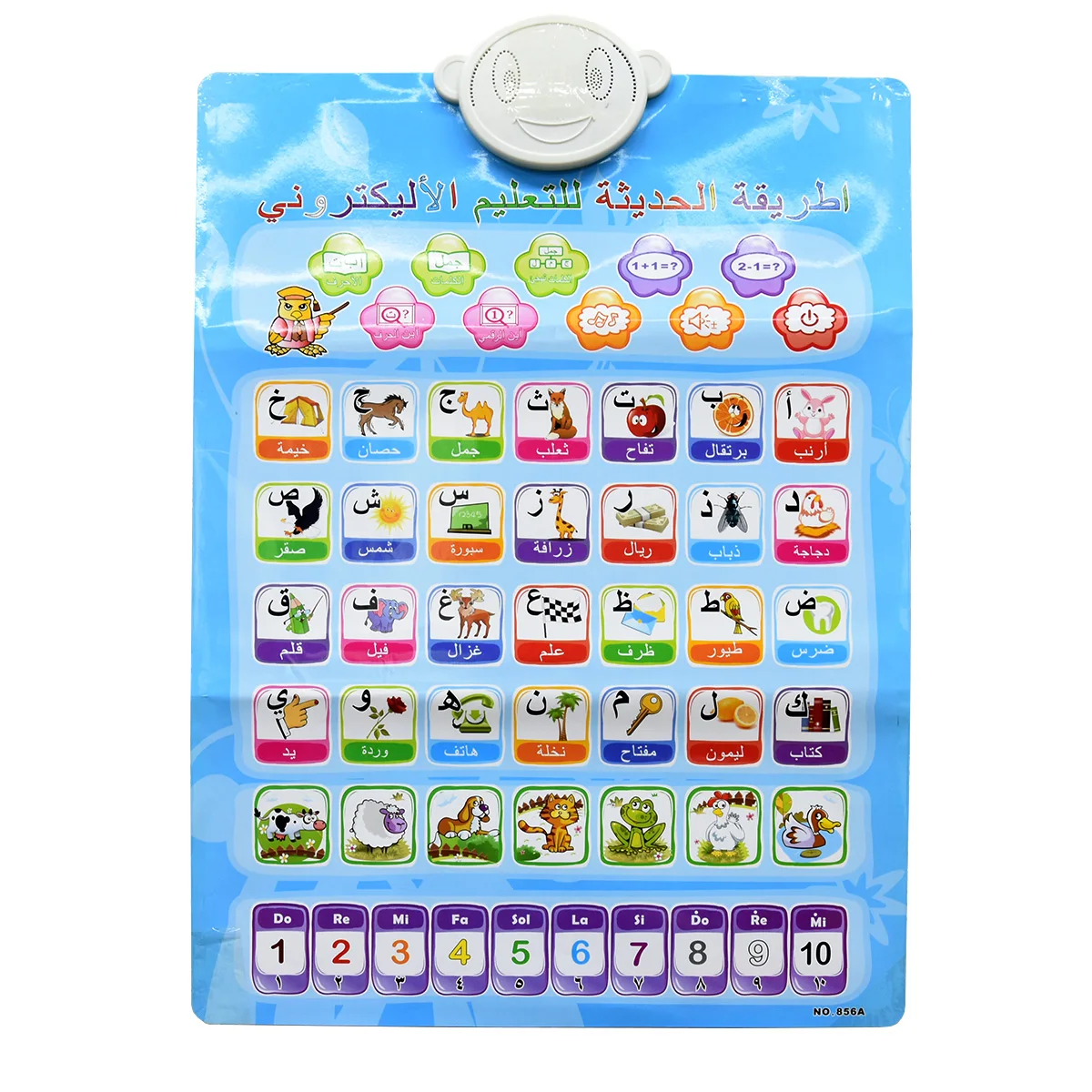 Arabic & English Electronic Alphabet Wall Chart Interactive Chart for Child Roll Learning Pronunciation Montessori Learning Toys