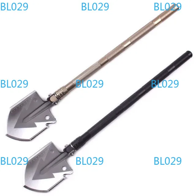 Outdoor Stainless Steel Multifunctional Shovel Removable Field Survival Shovel Travel Folding Shovel