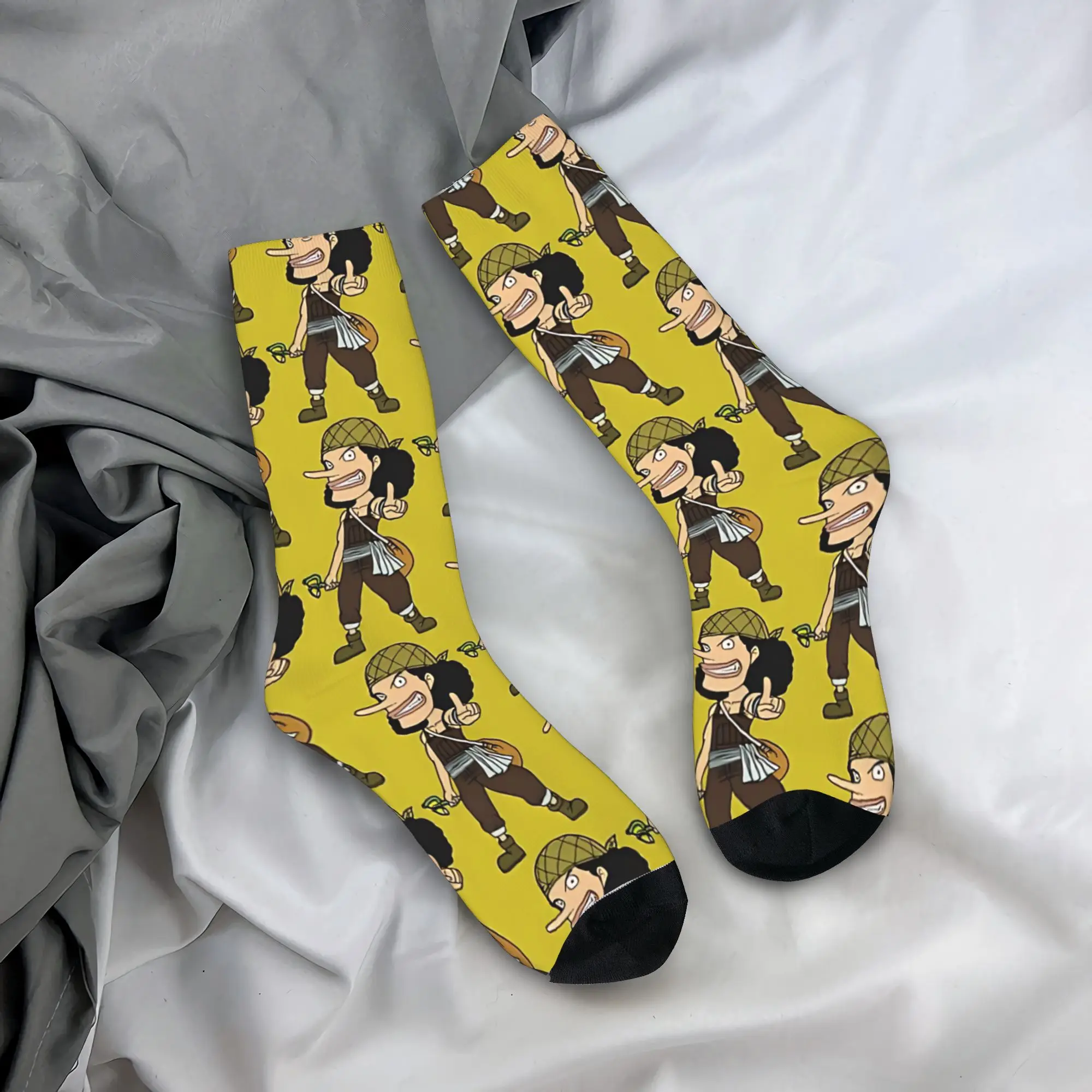 Women Men Socks Ones Usopp Syrup Village Pices  Stockings Anti Sweat Breathable Socks Winter Gothic Custom Skateboard Socks