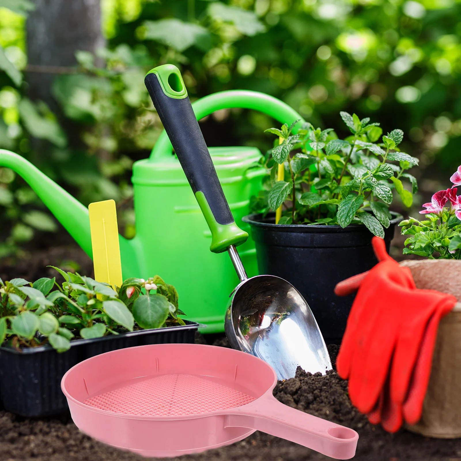 

plastic sieve tool garden sieve soil sieve gardening accessories