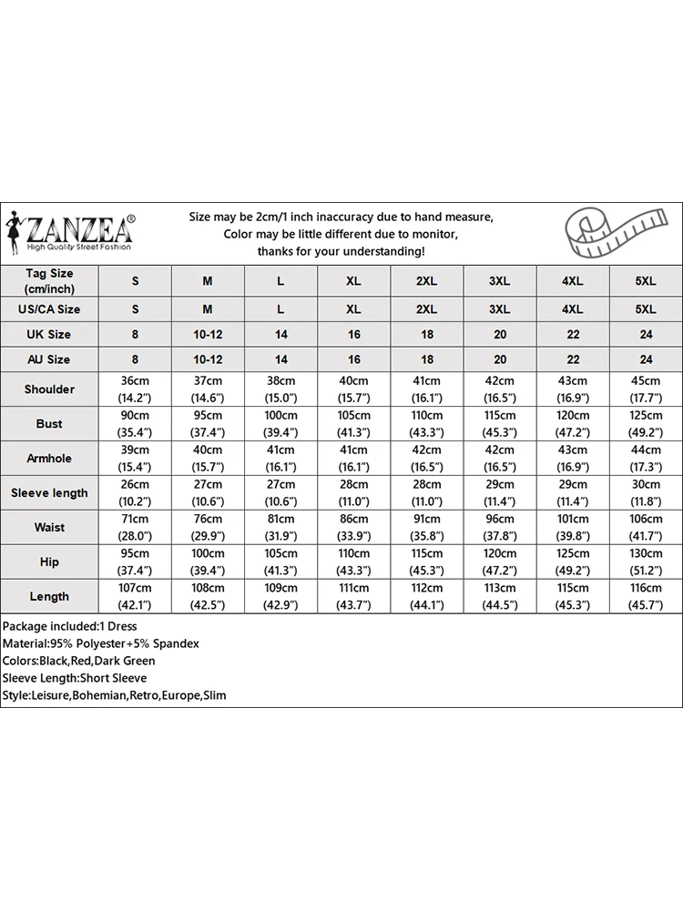 ZANZEA 여성용 러플 밑단 선드레스, 우아한 파티 원피스, 반팔 O넥 드레스, 빈티지 단색 드레스, 여름 패션