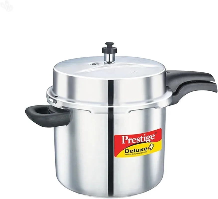 Prestige Deluxe Alpha Induction Base Pressure Cooker, 10-Liter, Stainless Steel