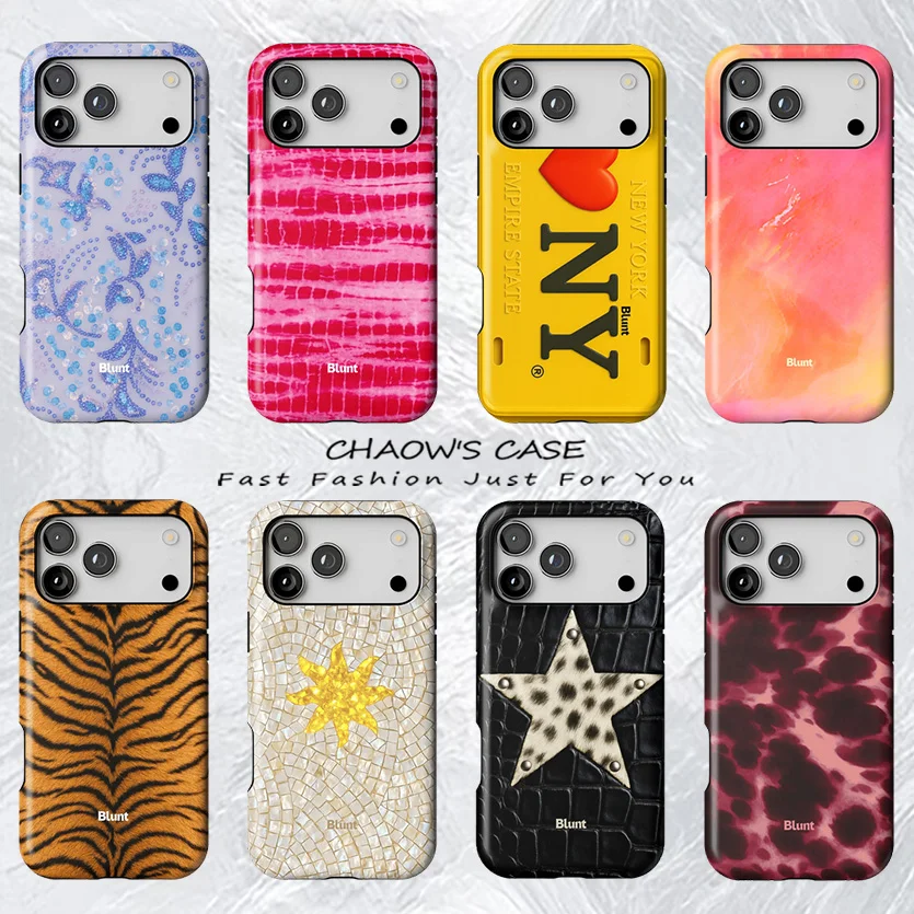 

Leopard Print Star Phone Case for iPhone 17 17e 16e 16 15 14 13 12 11 X XS XR XSMAX 7 8 Air Pro Max Plus Double-layer Back Cover