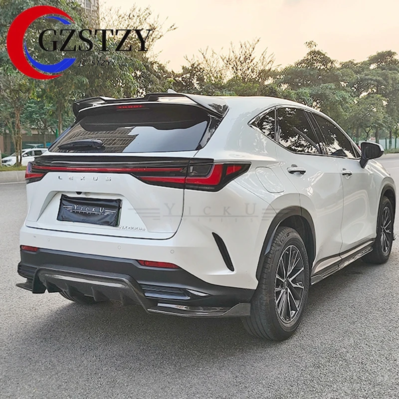 Stylizacja samochodu z włókna węglowego tylny spojler samochodu SPOILER środkowy do LEXUS NX NX200 NX200t NX300h 2022 2023 Auto spoiler dachowy