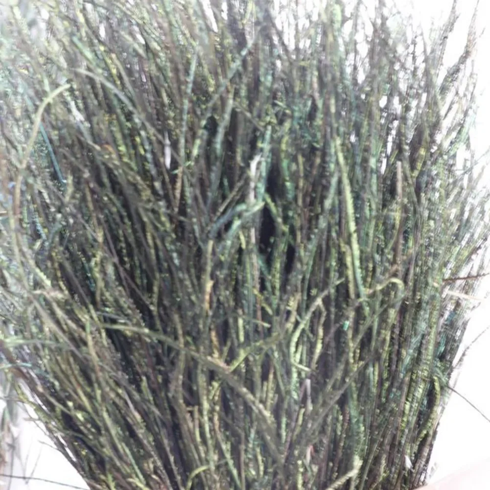 

200pcs/Bag Natural Peacock Herl Feather Wire Fly Tying Knitting Material Fishing Lure Bait Nymphs Streamers Accessories Olive