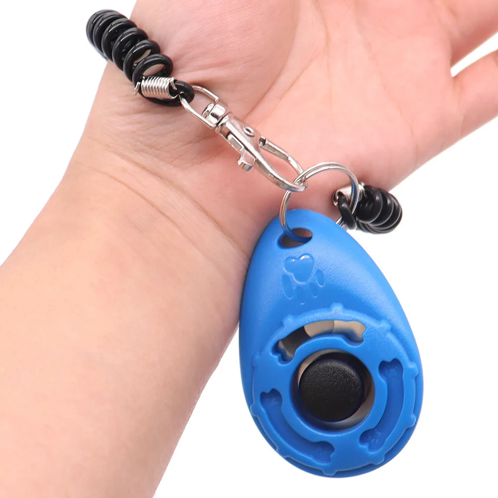 Trainer Horn Portable Dog Walking Tool Pet Training Supplies Pet Training Clicker with Wrist Strap Dog Training Clickers