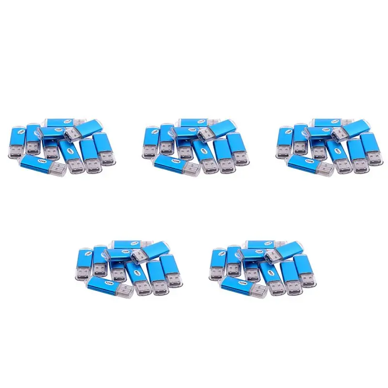 

50 USB-накопителей 2.0, флеш-накопитель, 128 МБ, синий, в подарок