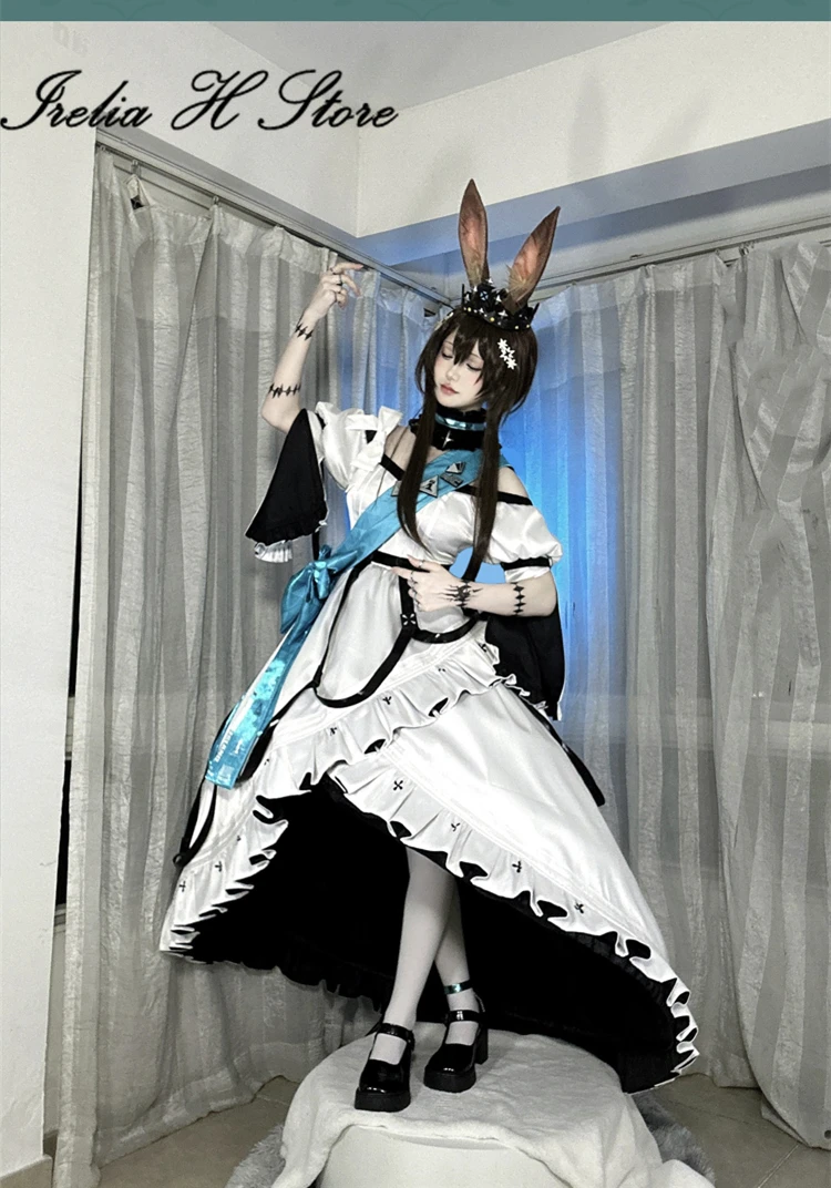 

Irelia H Store Amiya from Arknight Amiya Cosplay Costume women VER game anime halloween party dress
