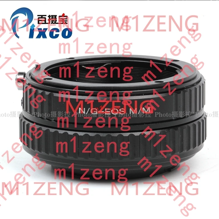 AI(G)-EOSM macro Adapter Ring tube for nikon g Lens to canon ef-m eos-m eosm/m1/m2/m3/m5/m6/m10/m50/m100 mirrorless camera view 2