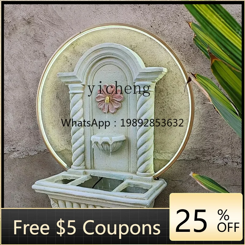 

ABB Garden Balcony Landscape Decoration Wall Hanging Flowing Water Wall Hanging Fountain Garden Creative Landscape Hanging