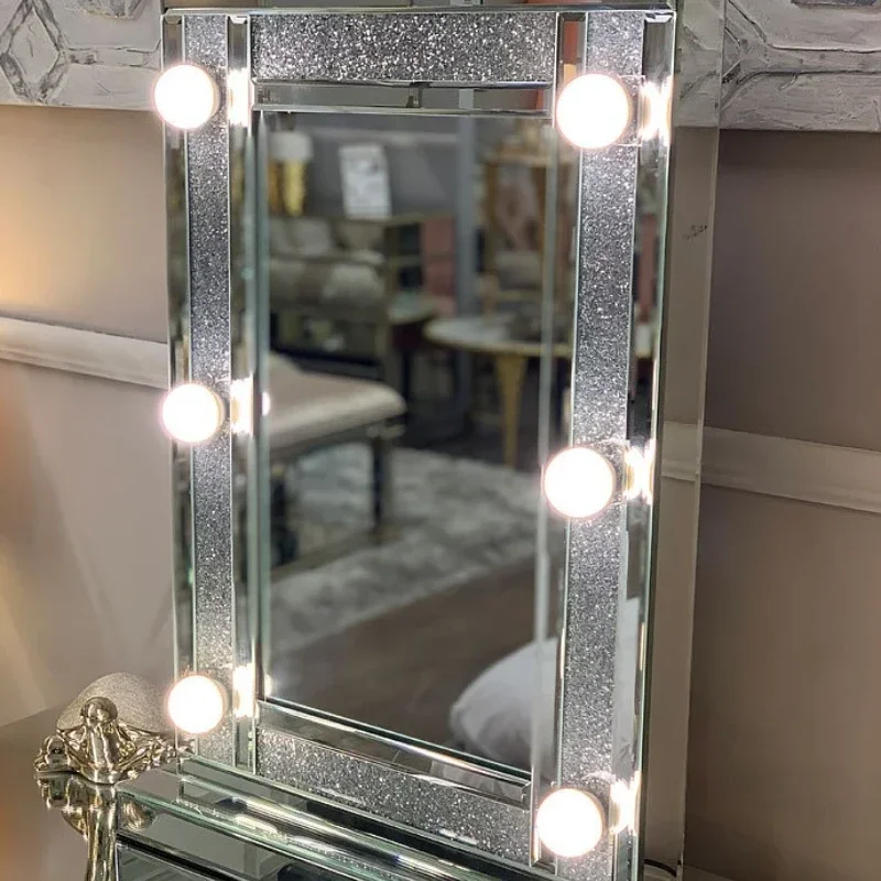 Dressing table fill light bulb punch-free paste full-length mirror fill light waterproof bathroom smart fill light mirror