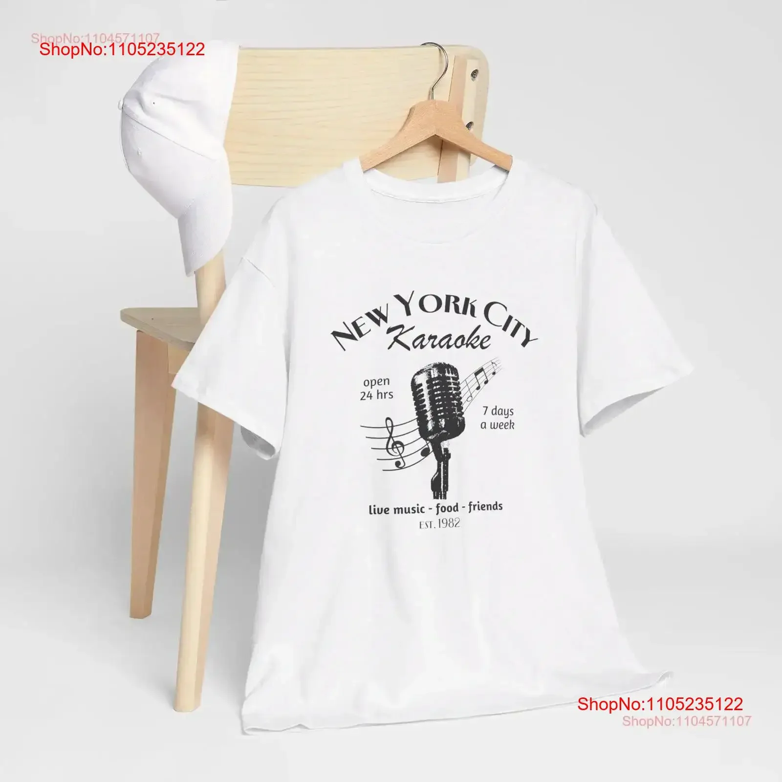 

New York City Karaoke T Shirt Music Lover Band I Love NYC Singing Retro Vintage Style Microphone vintage Washed Versatile