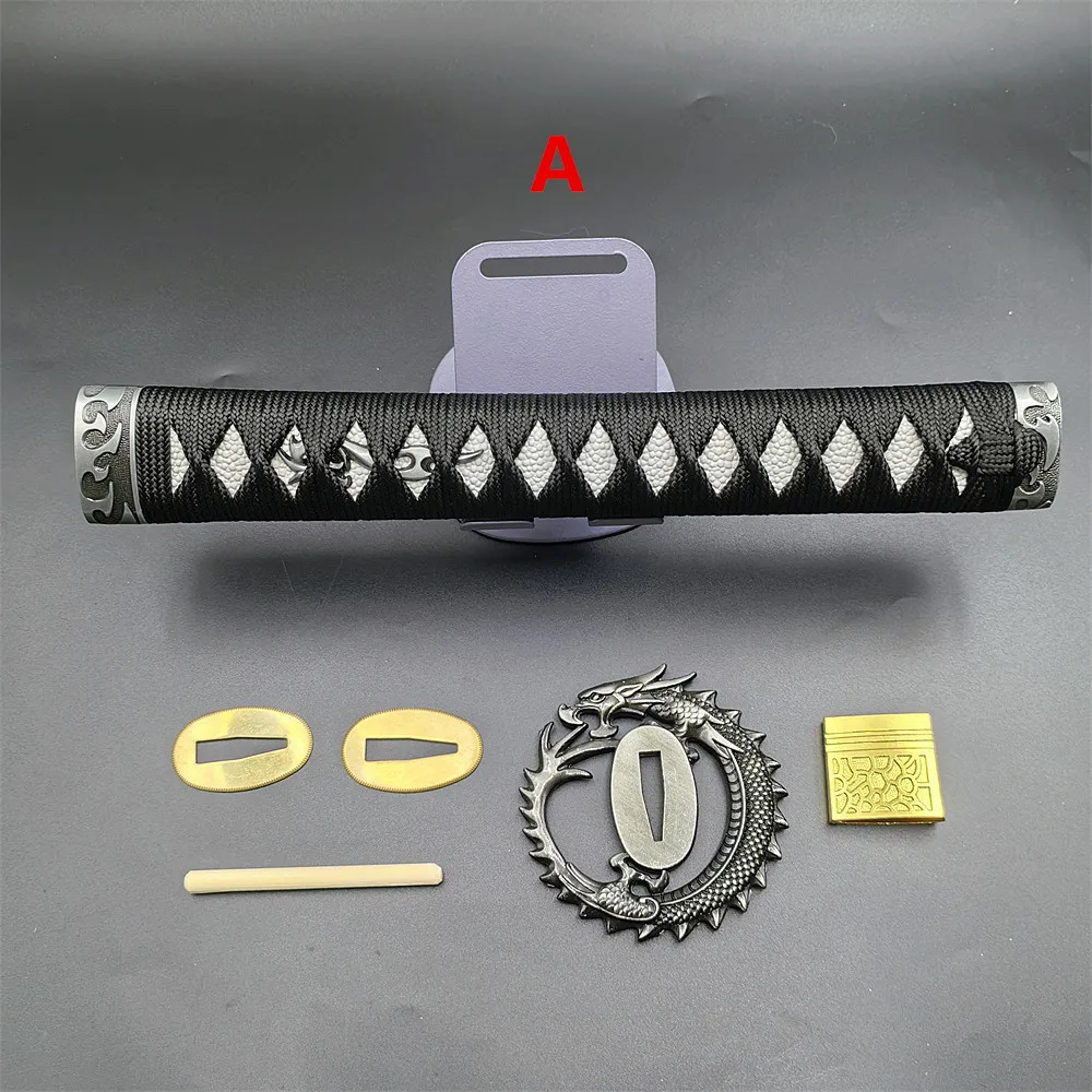 26cm Tsuka Handle Accessory For Japanese Samurai Katana/Sword Set Different Tsuba+Menuki+Fuchi+Kashira+Habaki+Seppa Fittings
