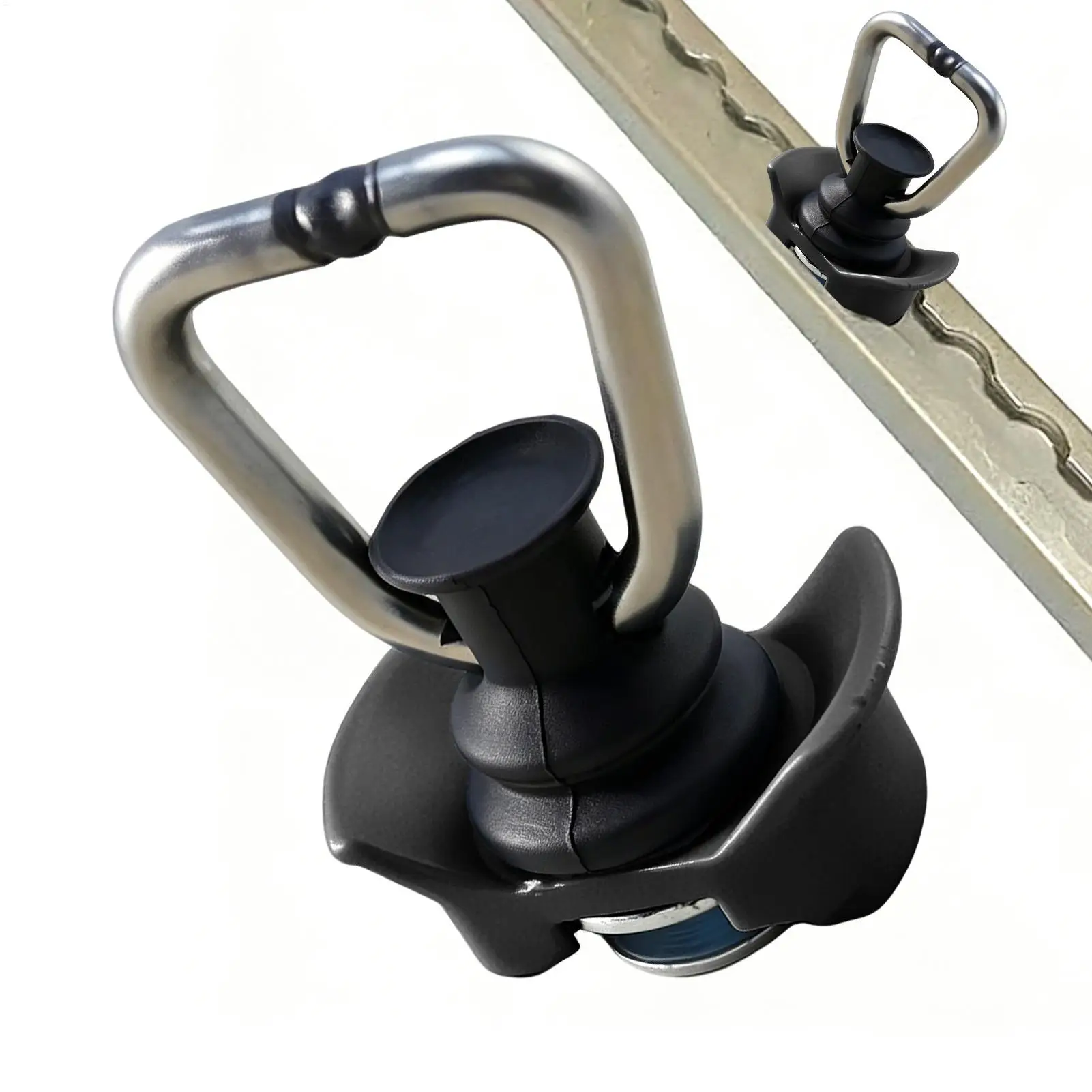 1500kg L Track Tie Down Rings Single Stud Fitting Universal Cargo Control Anchors For Pickup Van SUV RV Boat Luggage Securing