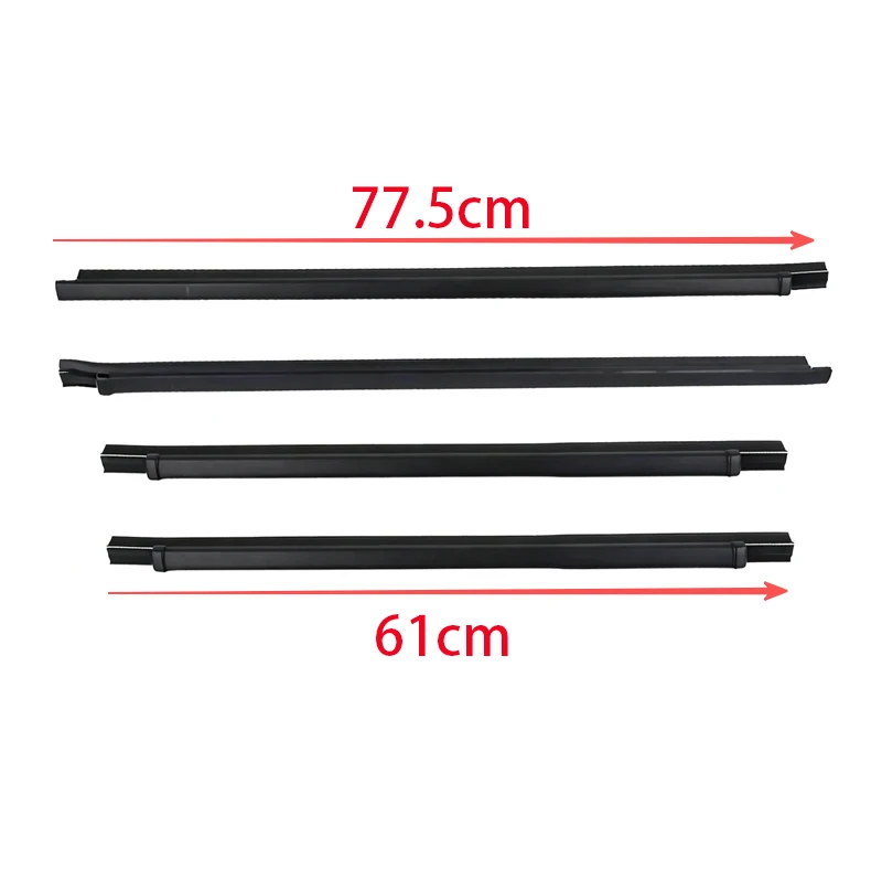 4Pcs Window Rubber Seals Trim For Toyota Hilux 6th Gen N140-N170 1997-2005 Double Cab Weatherstrip Seal Side Door 68161-35020