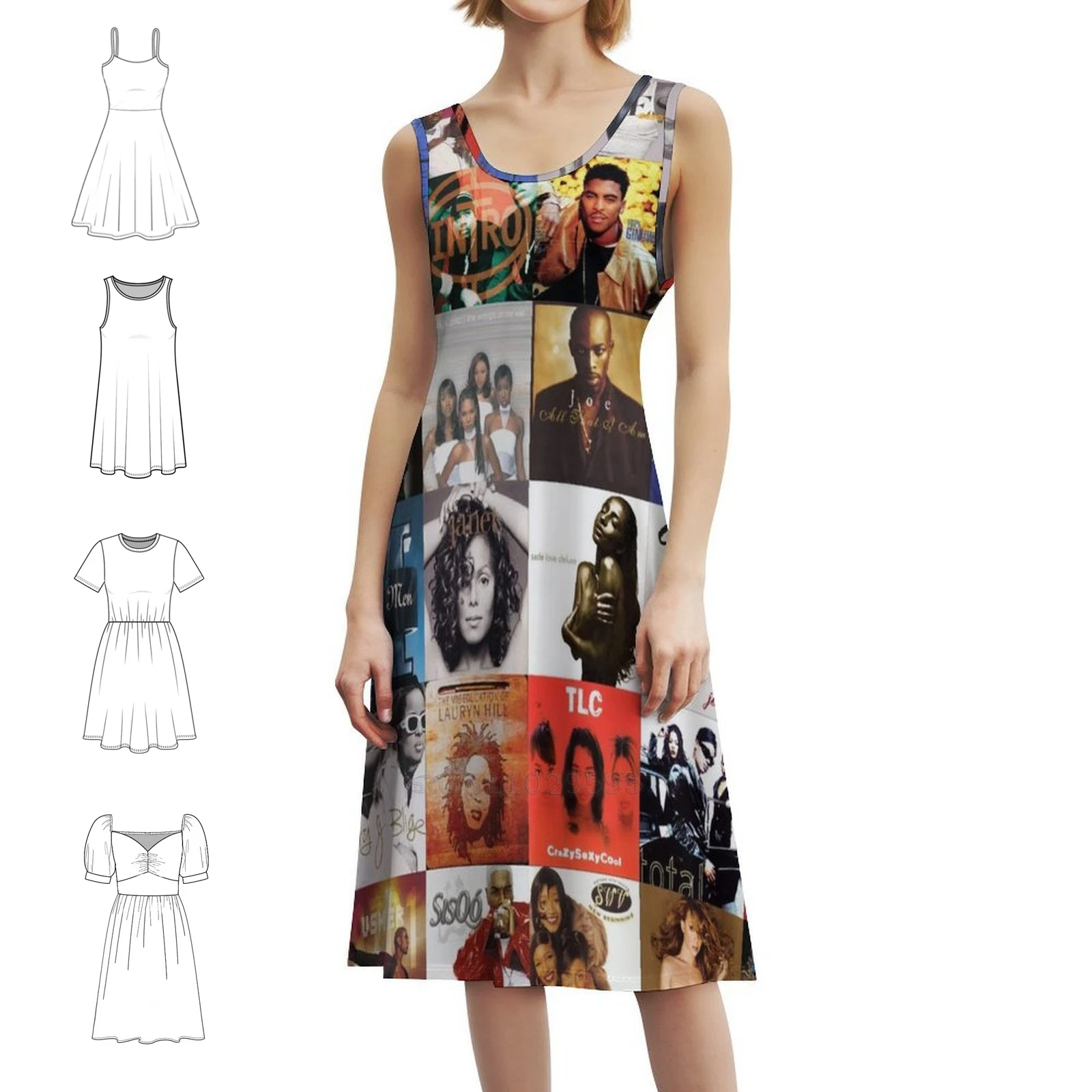 

History 90S Rnb-Home Decor Preppy Style Mini Dress For Women A-Line Loose Fit Casual Day Dress 90S Rnb Rnb 2000S Rnb Rnb