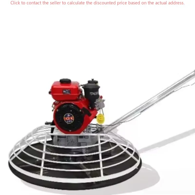 Construction Tools Portable Mini Concrete Finishing Vibrating Trowel Plate Machine With Blade Walk Behind Power Trowel