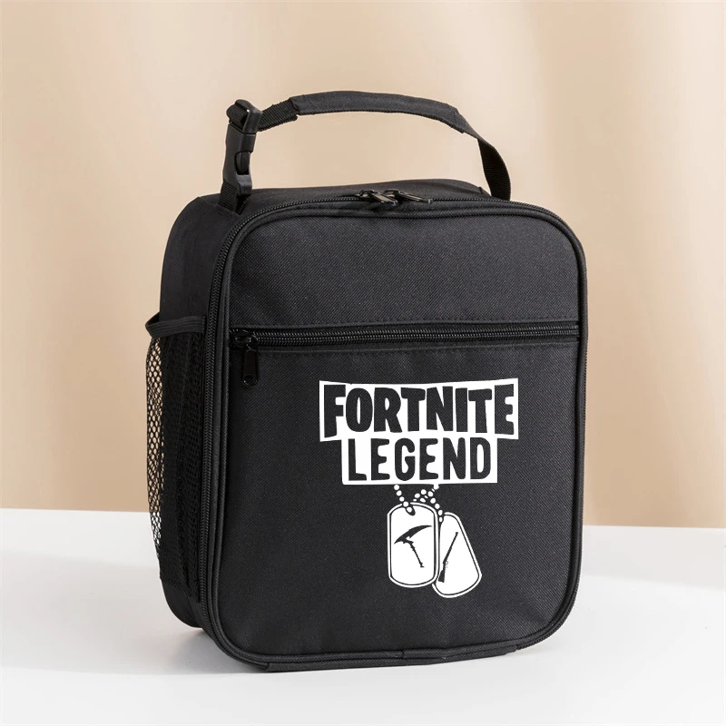 Torba na lunch FORTNITE Anime Przenośna Torba na Jedzenie dla Dzieci Kreskówka Kawaii Wycieczka Szkolna Lunch Piknik Obiad Chłodziarka Torba na Żywność Prezent