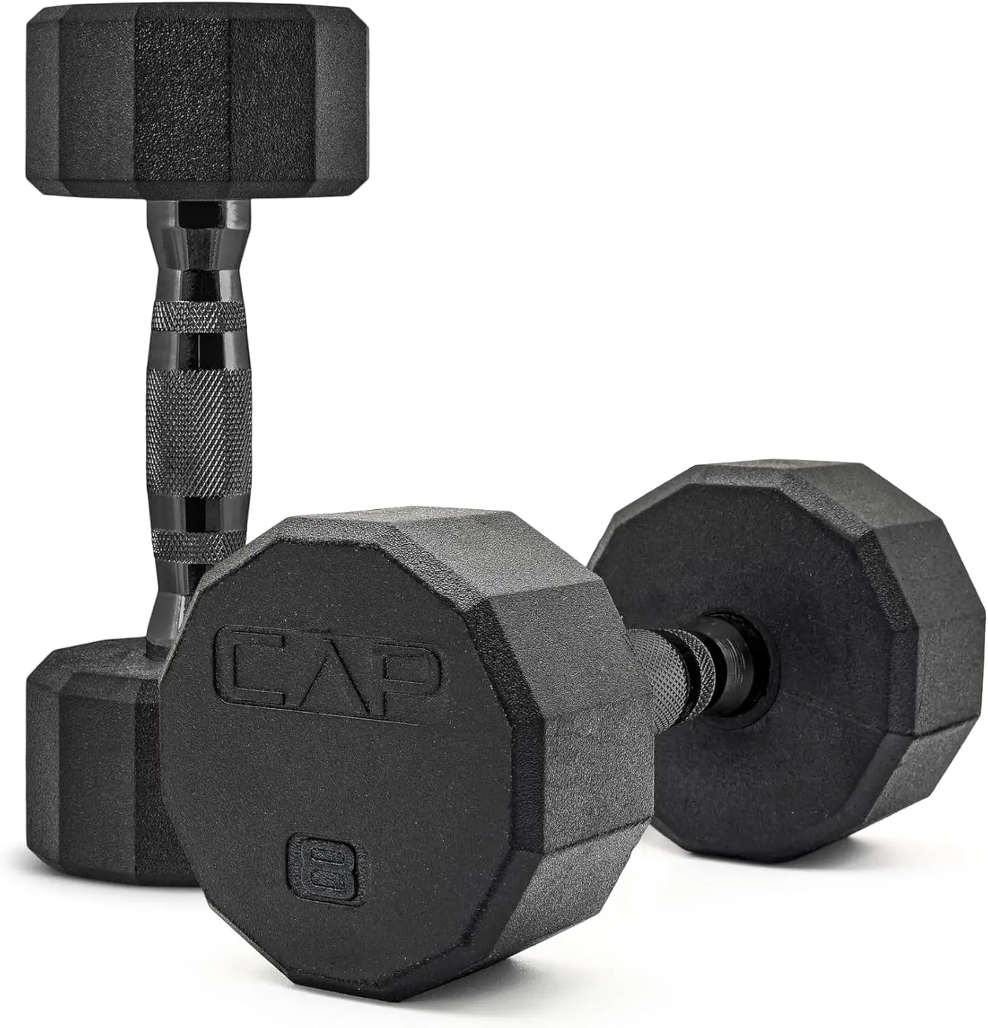 

Вес для гантелей с покрытием | 12-сторонняя — черная ручка, 8 фунтов — пара