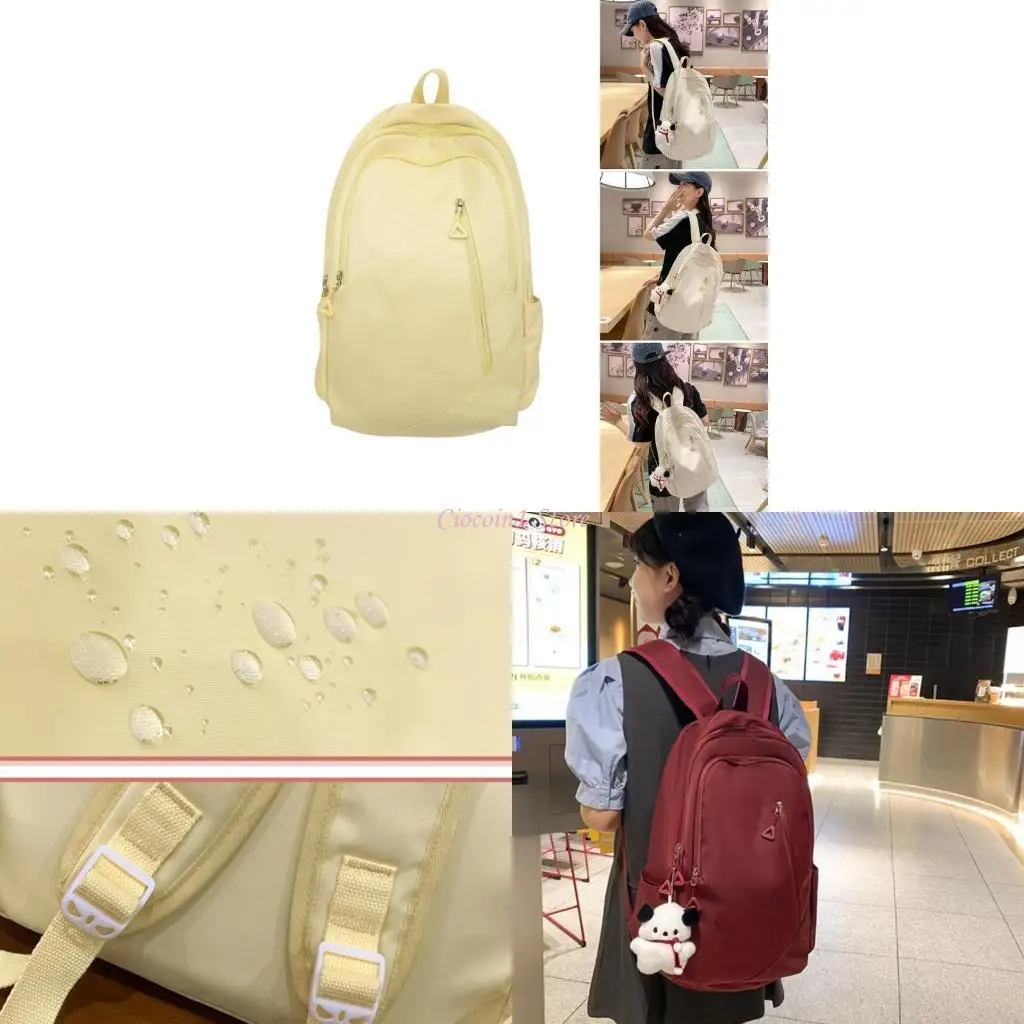 

Y1UB Stylish Student School Bag for Teenage Girls Nylon Book Bag Laptop Backpack