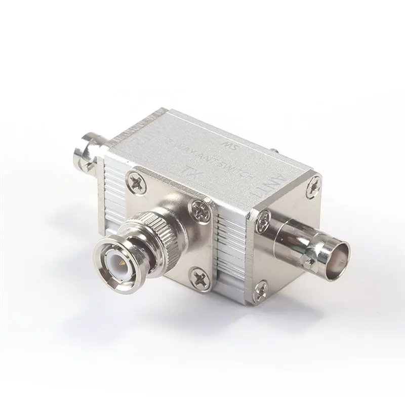SQPP-2-Way Coaxial Antenna Switch 100W 1-30Mhz 1-Input 2-Output With OFF And Ground Protection BNC For CB/HAM Radio