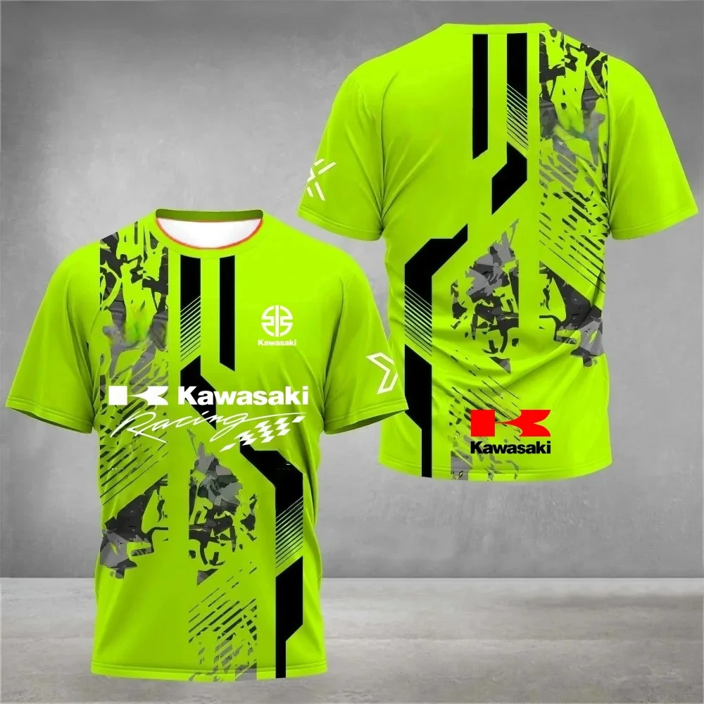 

Kawasaki Racing Team 3D Printed Motorcycle Street Style Breathable Quick-Dry Cycling Outdoor Sports Multifunctional Jacket