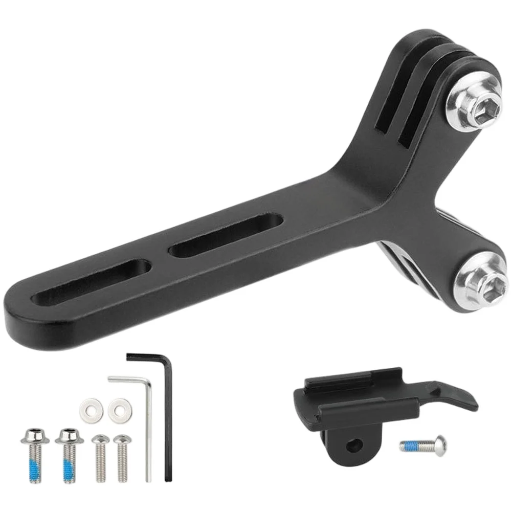 Extensor de bicicleta de estrada, montagem cnc, câmeras de alumínio, suporte de luzes para guidão integrado, acessórios de ciclismo