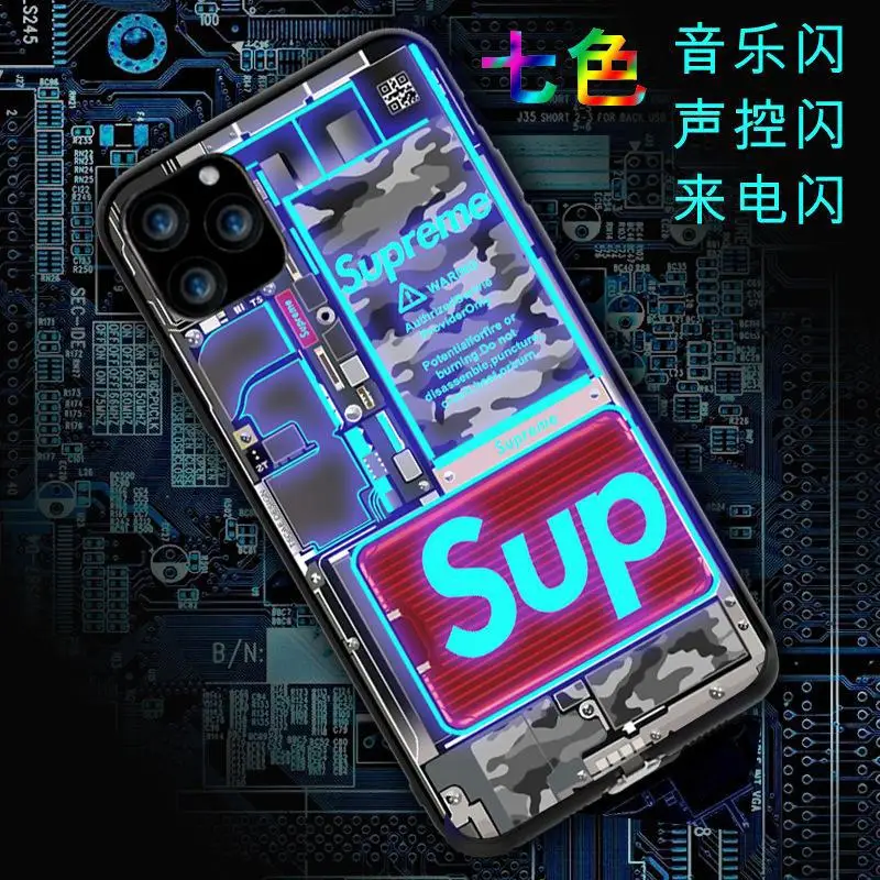 

Новая светодиодная вспышка с голосовым управлением для IPhone 15, IPhone 14, полная серия чехлов для телефона с подсветкой для входящих звонков