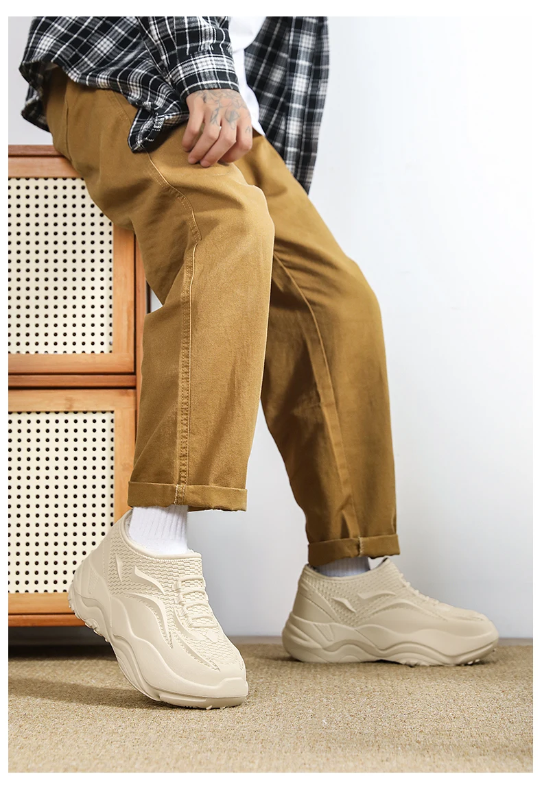 Kochschuhe Vier Jahreszeiten Wasserdichte High-Top Küchenarbeitschuhe Modische Herren Joker Outdoor Sport Freizeit EVA Schuhe Wasserschuhe – Detail 21