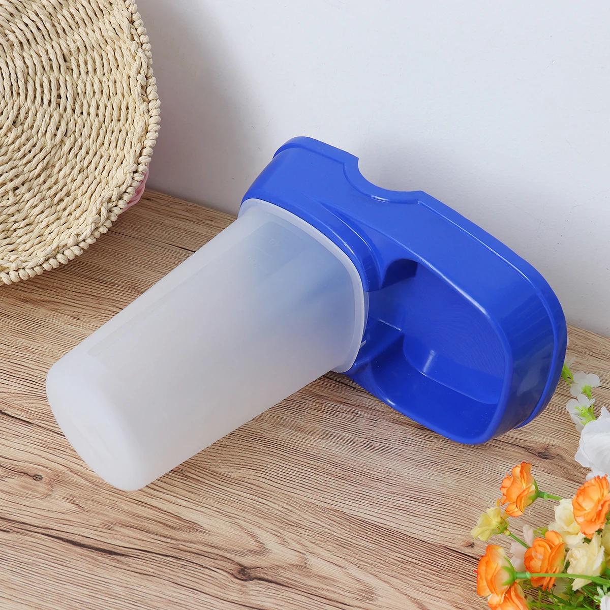 

Automatic Pet Feeder Dispenser For Dog Cat Food Supplies Dustproof Easy Clean Removable Chassis Busy Parent Solution Dark Blue
