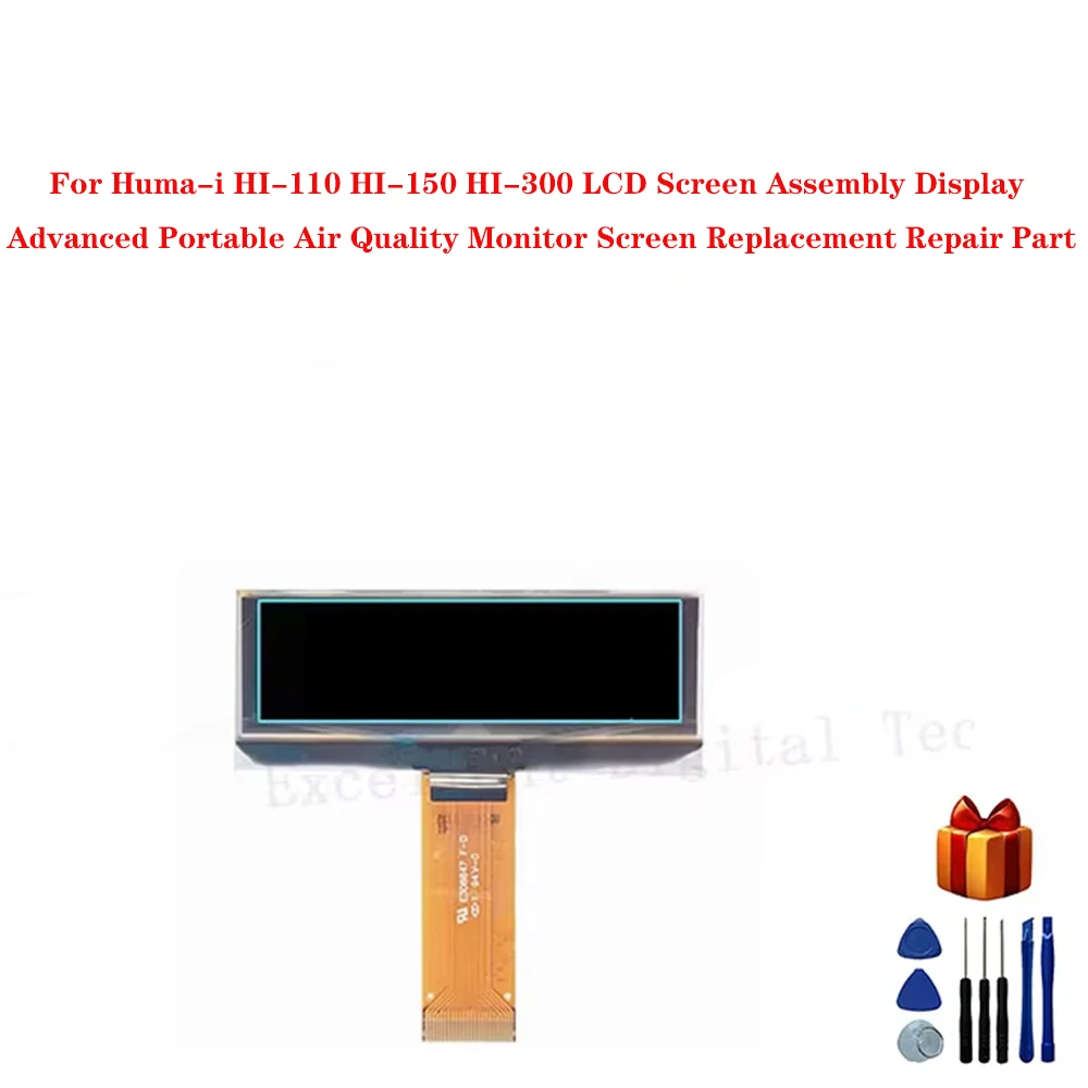 For Huma-i HI-110 HI-150 HI-300 LCD Screen Assembly Display Advanced Portable Air Quality Monitor Screen Replacement Repair Part