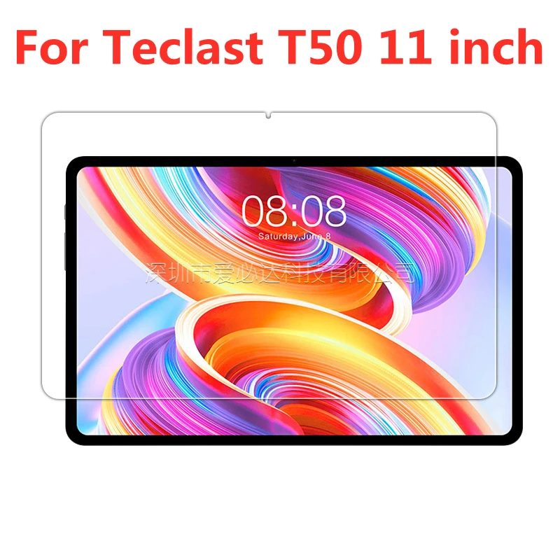 Vidro temperado para Teclast Tablet, Screen Protector Film, Scratch Proof LCD, T50, 11"
