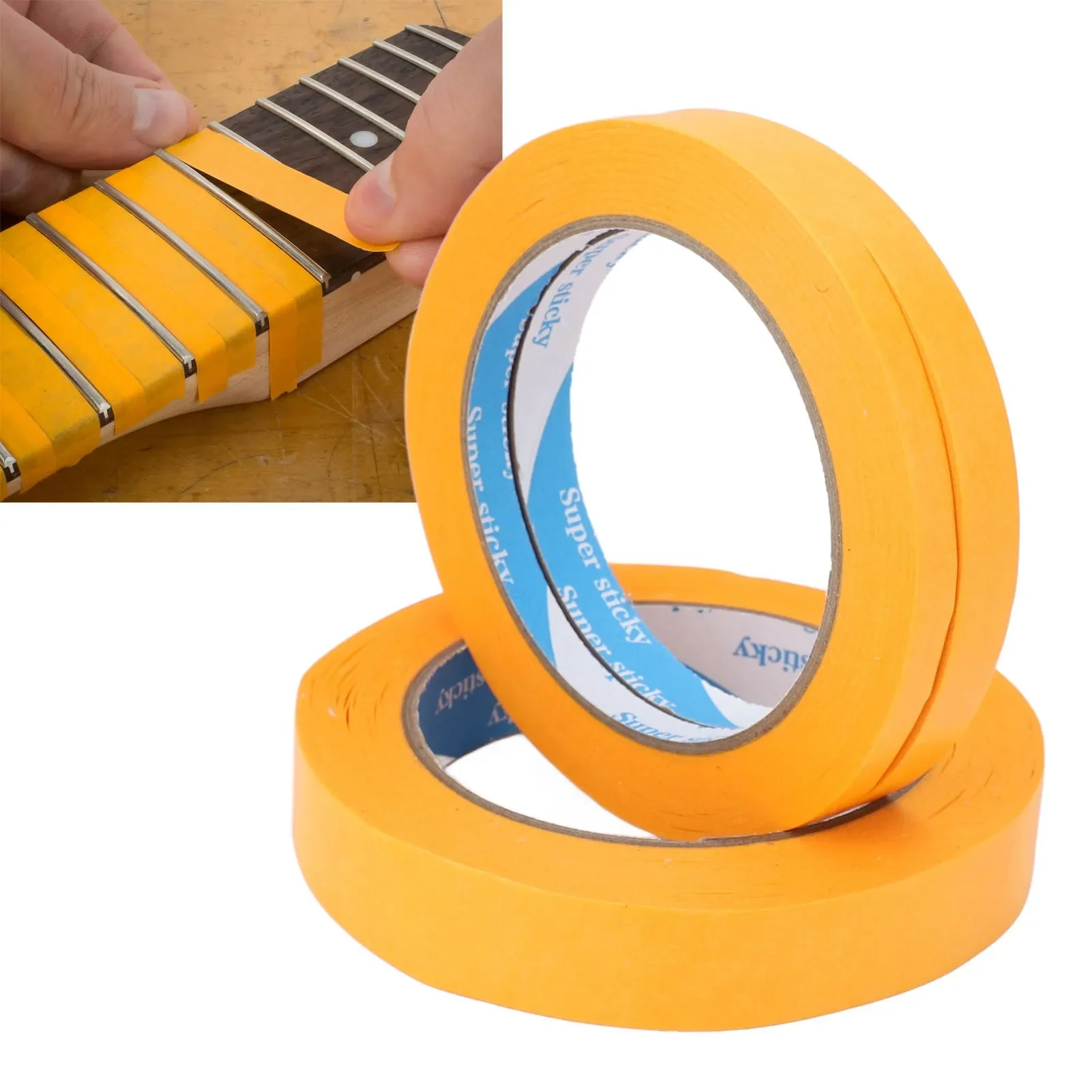 3Pcs Guitar Fretboard Masking Tape Electric Guitar Bass Repair Tape Adhesive Protective Accessories Parts