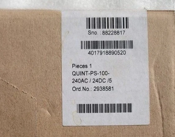 

Brand New Original 2938581 QUINT-PS-100-240AC/24DC/5 QUINT POWER 24VDC/5A Switching Power Supply Fast Delivey