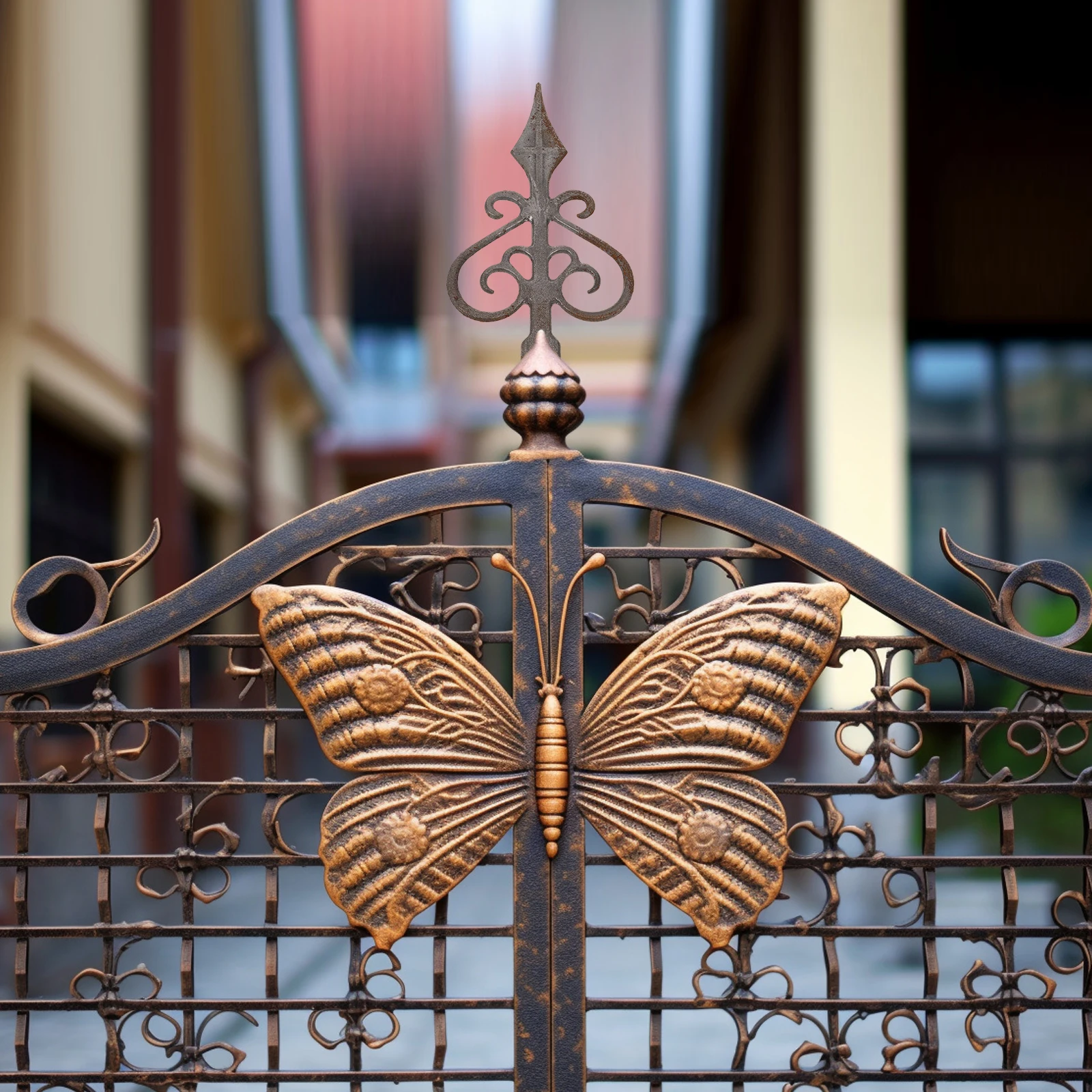 

Cast Iron Fence Finials Pointed Shape Post Tops Outdoor Decor Accessories Metal Gate Border Topper Finials Construction Parts