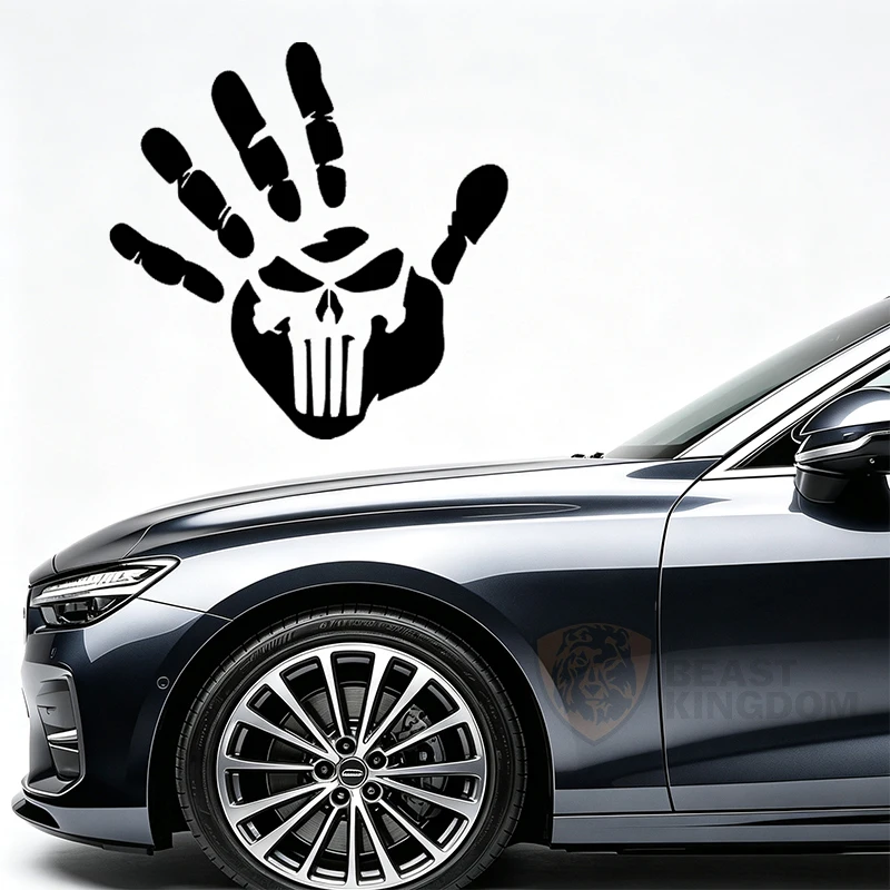 Car StickersWaterproof Car Sticker Vinyl Skull Handprint Decal Durable for Auto Bumper WindowAuto Decor