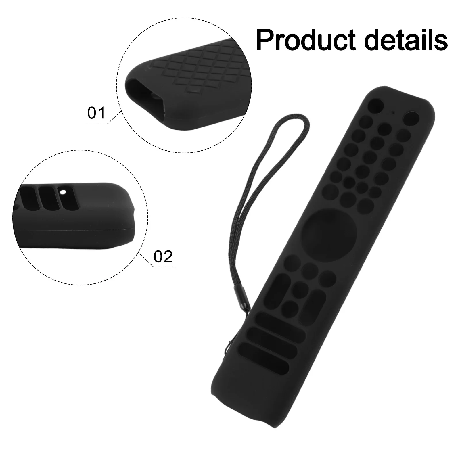 Silicone Protection Case for TCL RC716/RC833 Remote Shockproof and Easy Access Design for All Button Functions