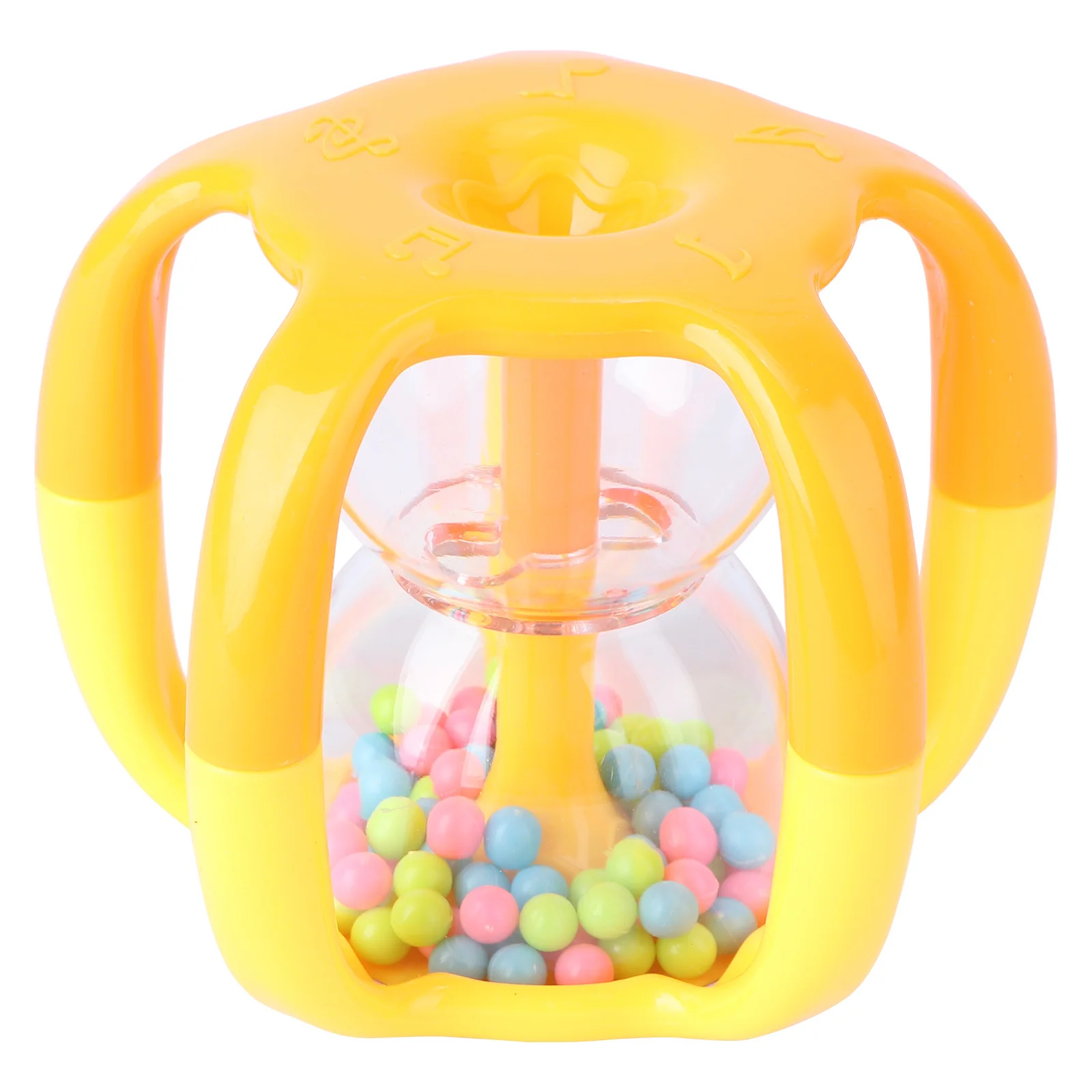 1 pz campana a mano per bambini sonaglio in plastica colorata bordi lisci sonaglio a mano infantile sicuro per il gioco e l'apprendimento dei bambini