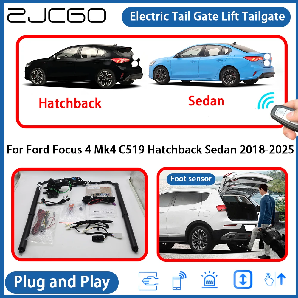 

for Ford Focus 4 Mk4 C519 Hatchback Sedan 2018-2025 Automatic Powered Tailgate Power Liftgate Electric Tail Gate Lift