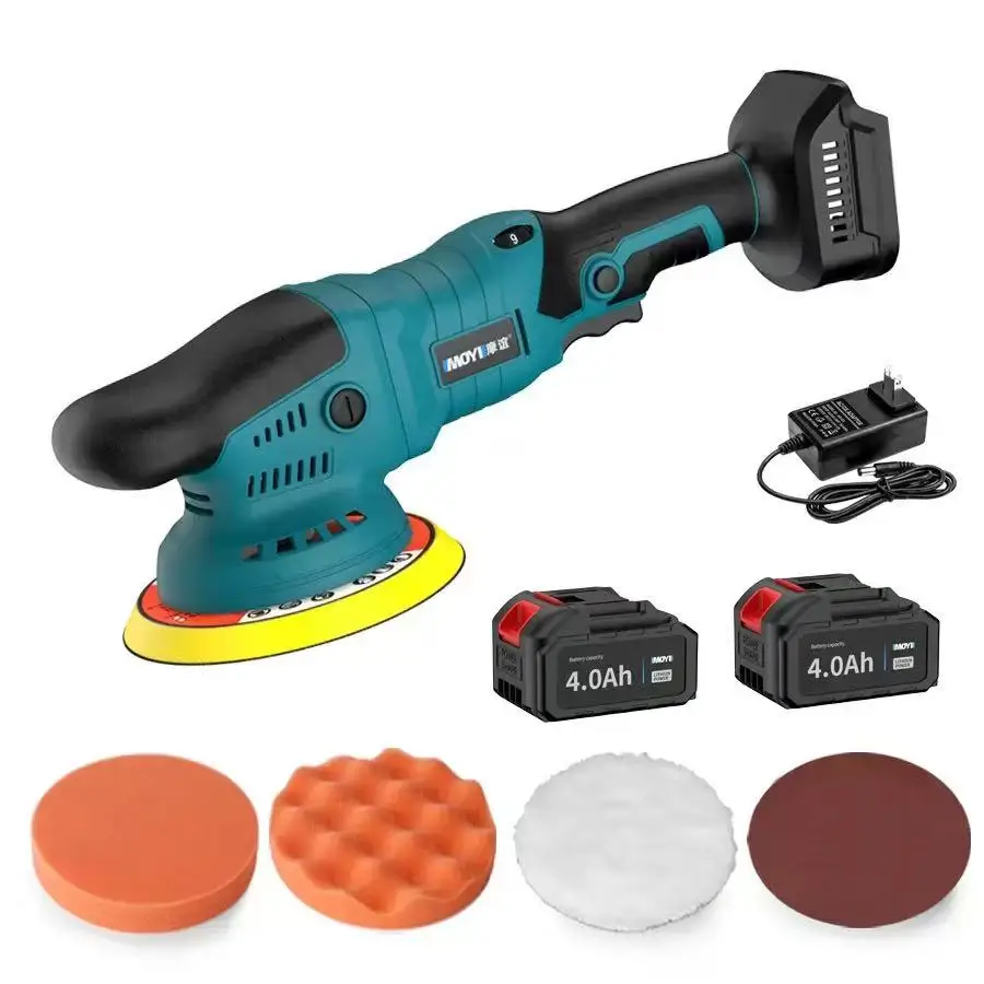 

Lithium ion polishing machine, electric eccentric waxing cleaning machine, handheld lithium battery speed control car glazing ma