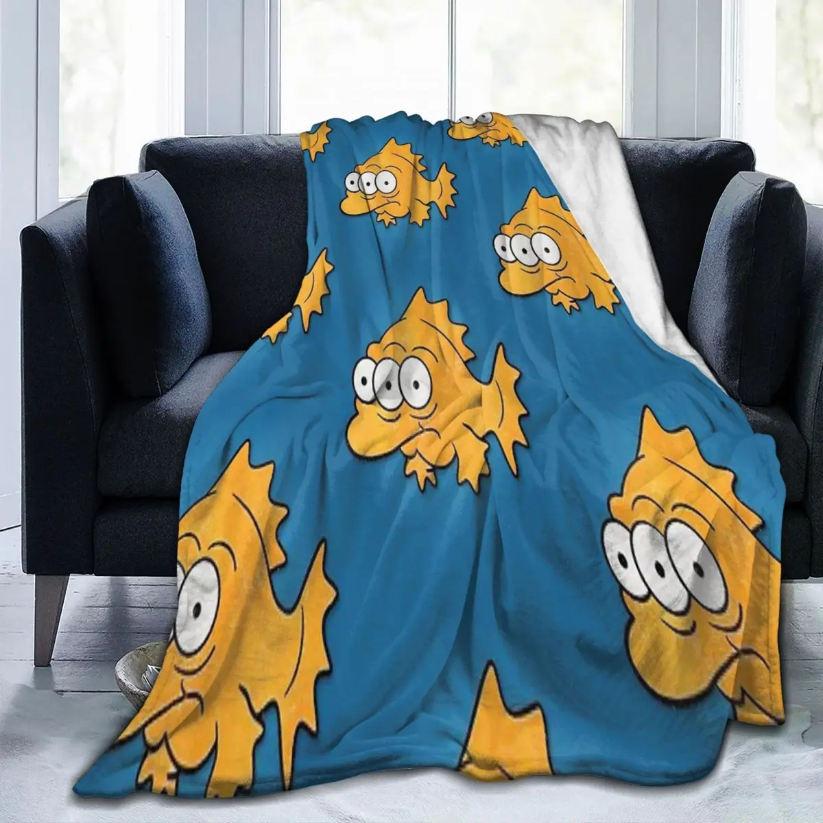

Throw Blanket Blinky Micro Fleece Blanket Four Sizes Retro Warm Suitable For Sofa Nice Gift