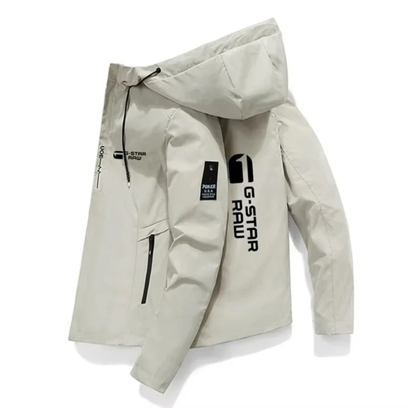 Men's Jacket Fall/Winter 2026 - High Quality Sports Sweatshirt with Print - Windproof Casual Jacket