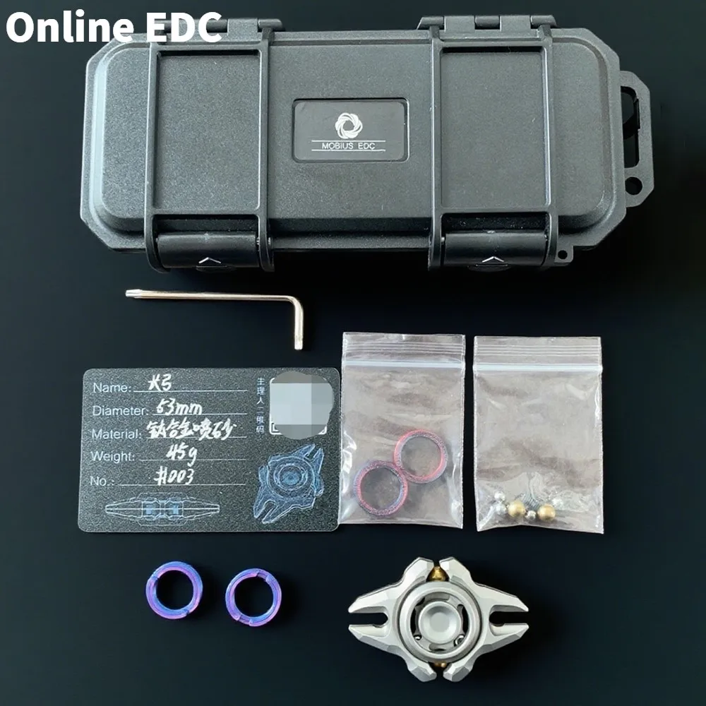 تستخدم EDC اللعب MOBIUS EDC تململ سبينر التيتانيوم القلق اللعب اللمس الدوران ألعاب متململة للبالغين مكتب عمل الملحقات