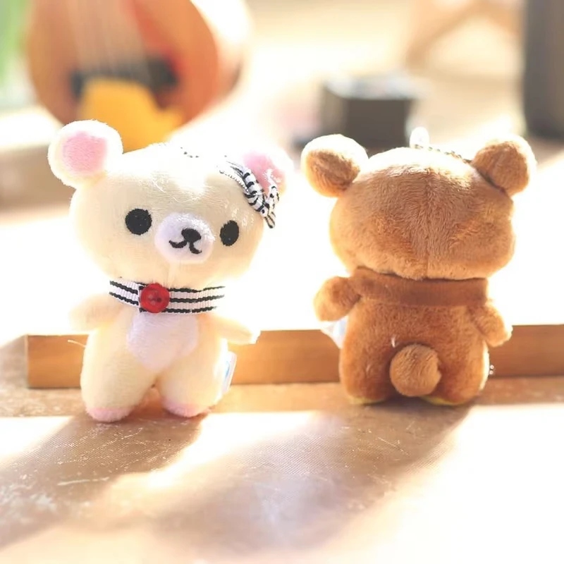 New Scarf Rilakkuma Plush Doll Kawaii Anime Brown Bear Pelcuhe Stuffed Bear Toys Cute Couple Toy Girl Like Gifts Birthday