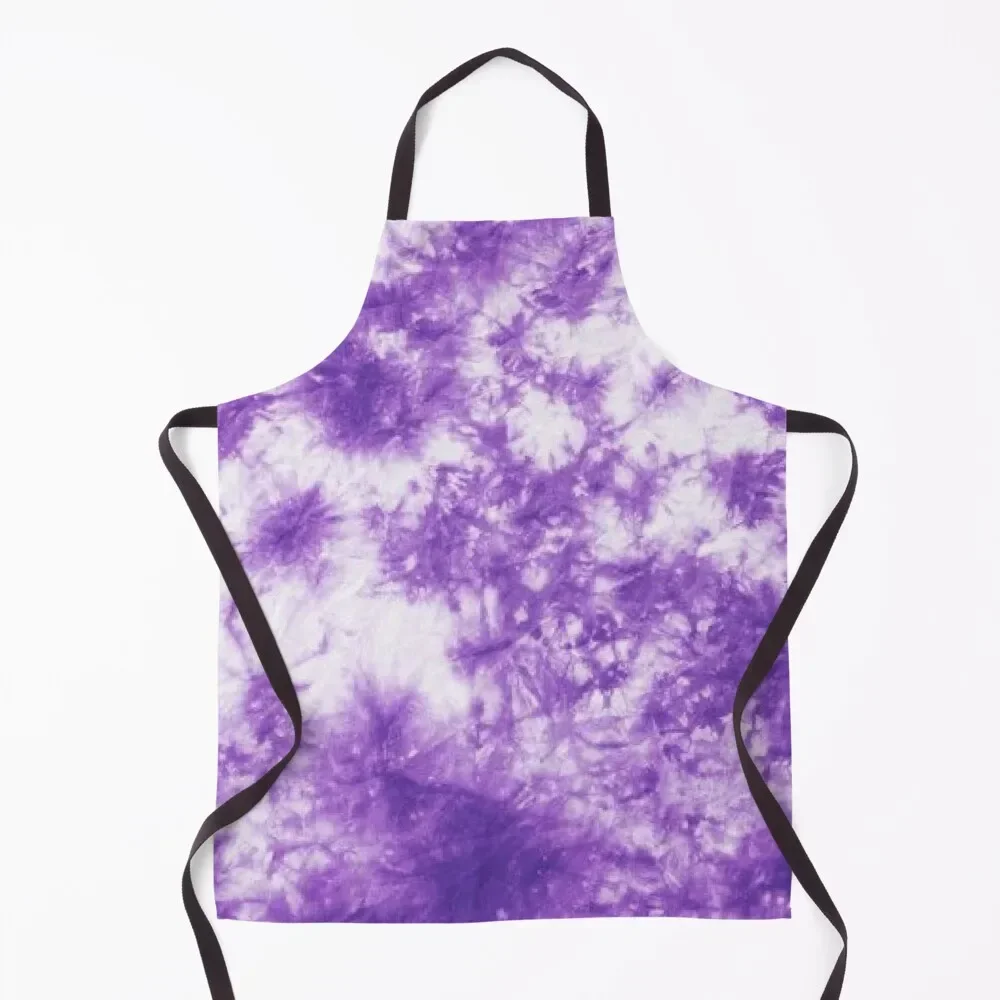 

Purple Tie Dye Apron Waterproof chef for man Funny Apron