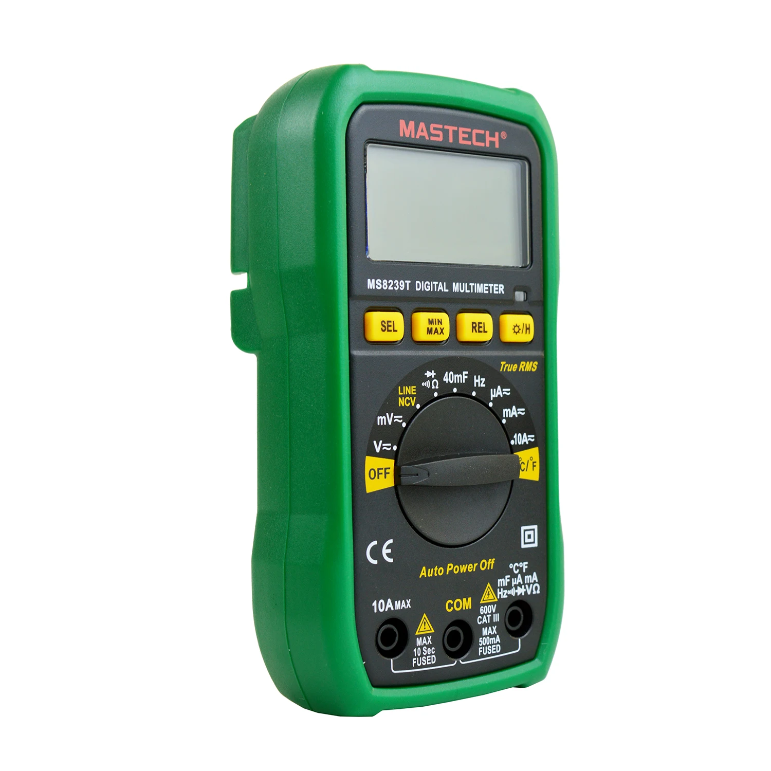 Imagem -05 - Mastech-multímetro Digital com Luz de Fundo Capacitância Atual hz Diodo Testador de Ohm Amperímetro Voltímetro dc ac Ms8239d Mais Ms8239t