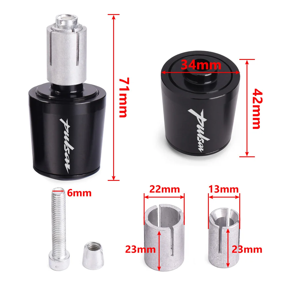 اكسسوارات الدراجات النارية مقبض مقود دراجة ينتهي التوصيل غطاء المنزلق لباجاج بولسار 200 NS/200 RS/200 AS 200RS 200NS 180 150 N250