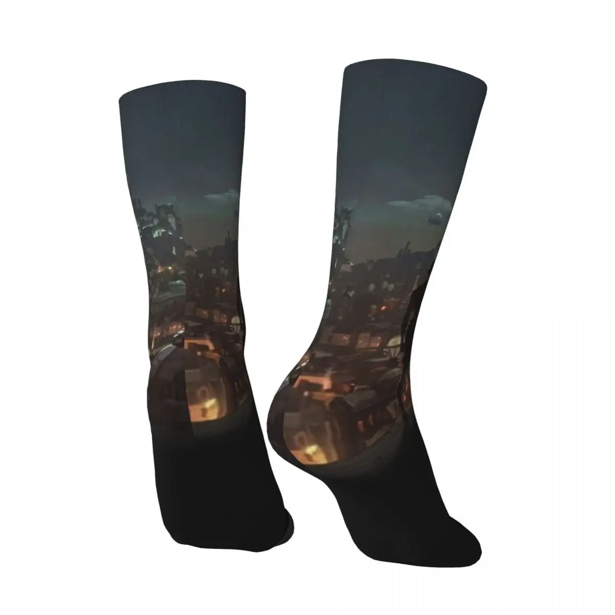 Vintage Jinx und vi verrückte Herren Kompression socken Unisex Arcane League der Legenden Street Style nahtlos bedruckte lustige Crew Socke