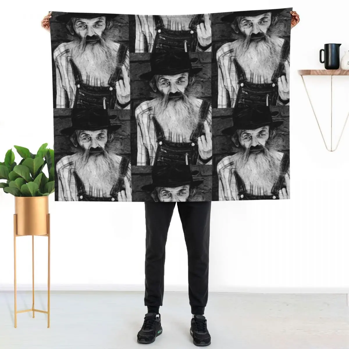 Popcorn Sutton Throw Blanket Flannels Soft Beds heavy to sleep Warm christmas decoration Hairys Blankets